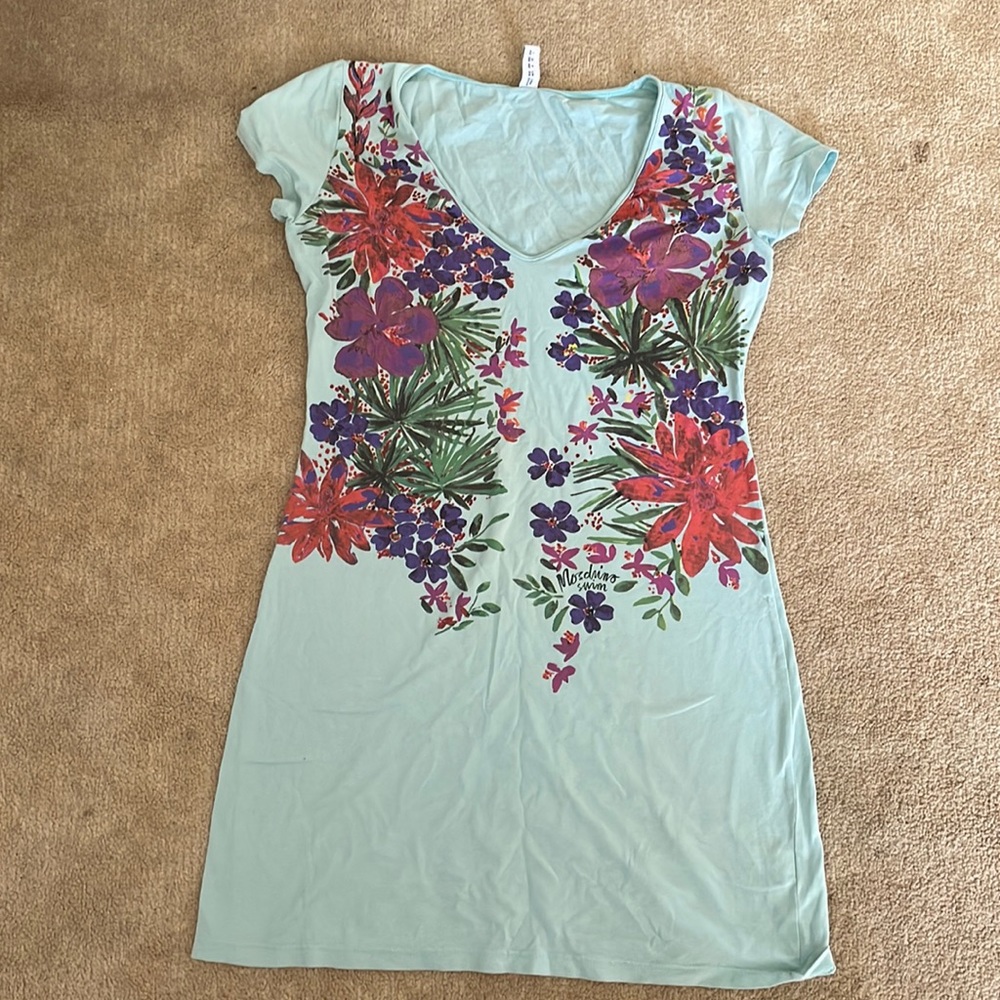 Moschino Swim Cover Up. Medium. Cotton